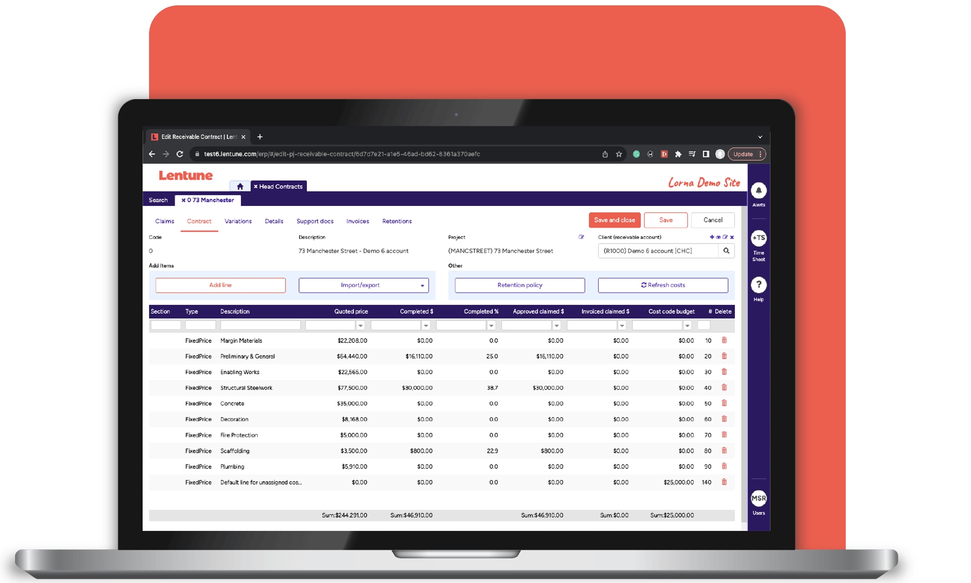 Lentune: Smarter Construction Software