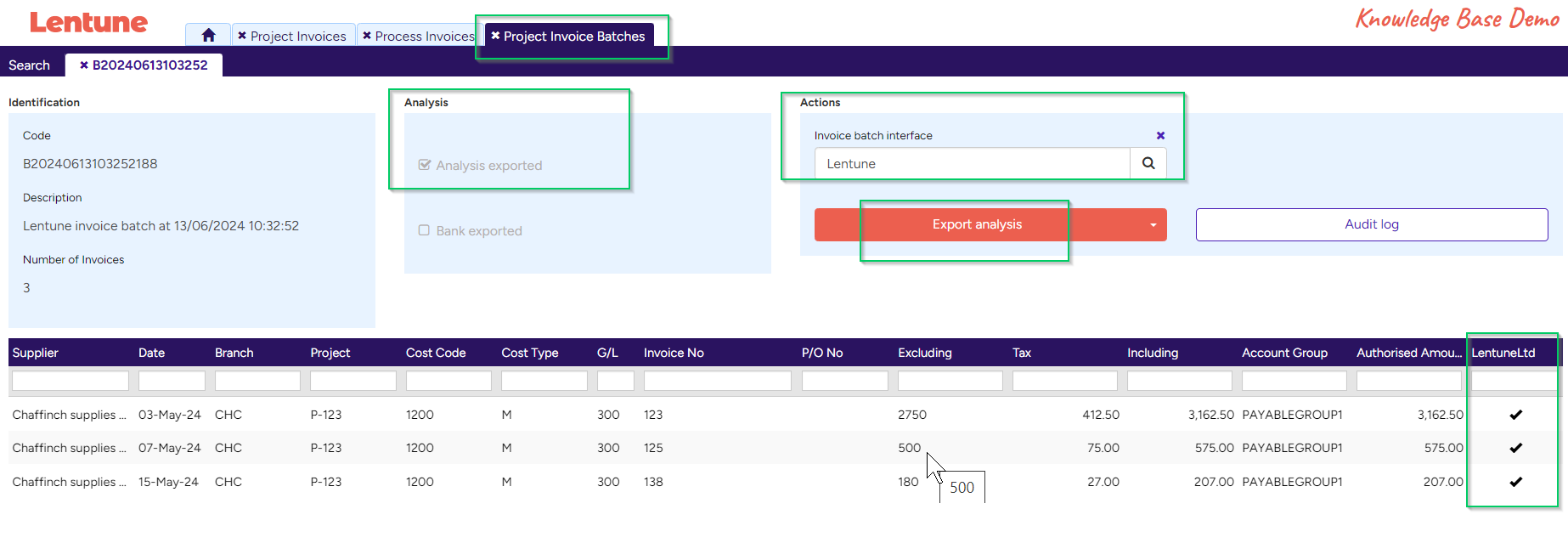 Exported invoice batch success ticks-1